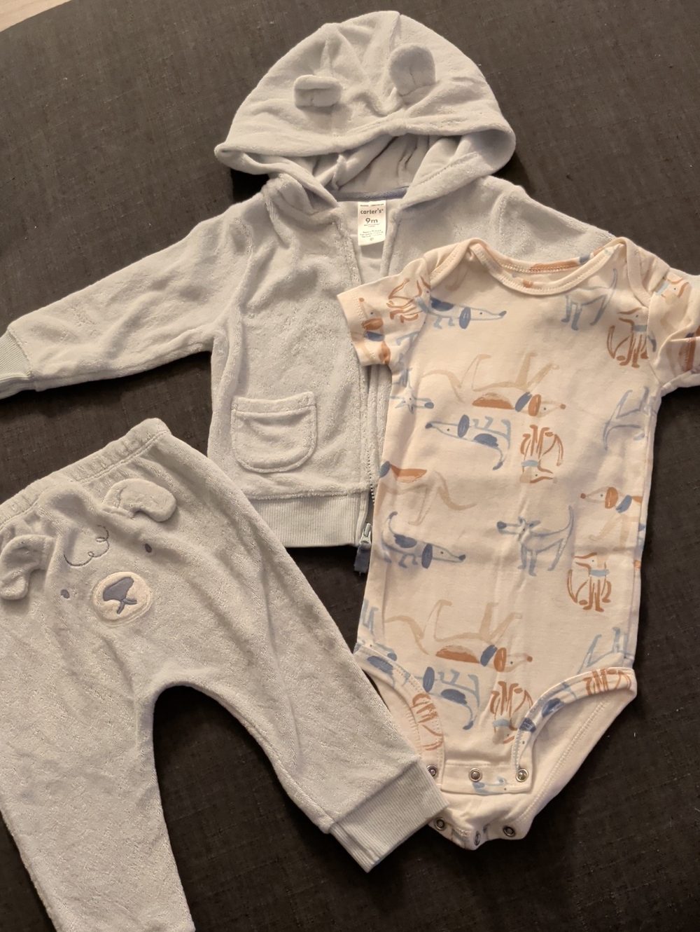 Carter's Light Blue Dog Baby Kit